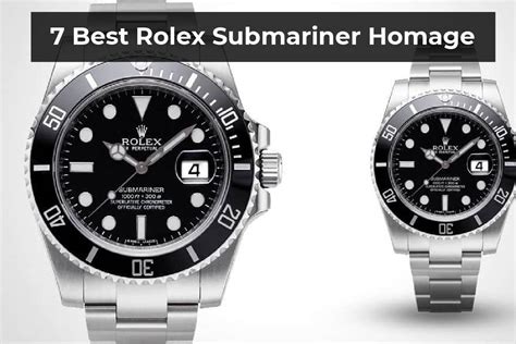 rolex submarine homage list